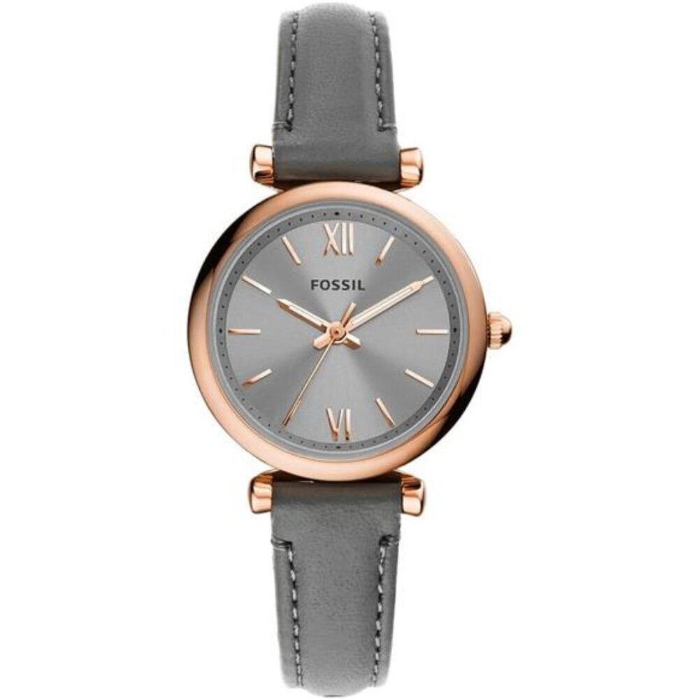 Women's Carlie Mini Quartz Stainless Steel and Leather (Model: ES5068)